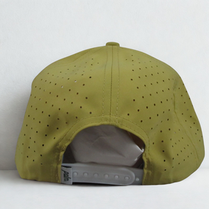 Laser Cut Holes Cycling Golf <b>Hat</b> Canvas Fashion OEM ODM with Front Rope Baseball Outdoor 5 Panel Custom Logo Sports Wholesale - Product Image 4
