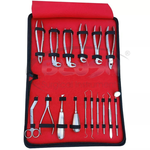 Stainless Steel Manual Dental Instruments 16Pcs Oral Surgical Extraction Set Elevators Forceps Pliers By <b>Blush</b> Surgical - Product Image 1