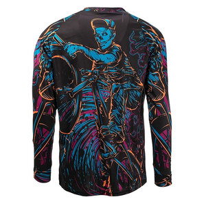 Custom Motocross Racing Jersey Breathable <b>Mesh</b> Quick Dry Polyester Nylon <b>Long</b> <b>Sleeve</b> Downhill Cycling Jersey Men Adults Custom - Product Image 5