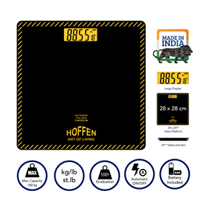 เครื่องชั่งน้ำหนักส่วนบุคคล HOFFEN หน้าจอ LCD ความแม่นยำ 0.1 กรัม ผลิตในอินเดีย รับประกัน 24 เดือน - Product Image 2