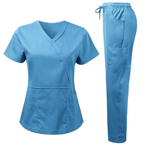 Nouvelle Arrivée - Ensembles de Blouses Médicales Unisexe Taille Européenne en Spandex/Polyester Tissé avec Logo Personnalisé pour Hôpital, Clinique, Laboratoire - Été - Product Image 2