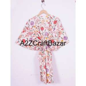 Nuevo Vestido Kaftán de Algodón Cómodo para Mujer, Traje de Playa, Vestido de Dama de Honor, Vestido Corto para la Playa, Regalo para Ella - Product Image 5