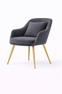 Soft Upholstered Rocking Chair with Armrests for Living Room Bedroom Outdoor Villa Workshop Home Office - Product Image 5