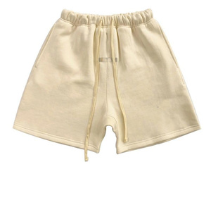 Shorts Hip Hop pour Homme en Molleton Tricoté 100% Coton Uni, Taille Mi-Haute, avec Cordon de Serrage, Respirant, Séchage Rapide, pour la Gym et l'Entraînement Décontracté - Product Image 4