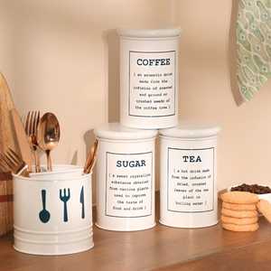Exclusive Handcrafted Metal Storage Canister with Modern <b>Aesthetic</b> Design for Kitchenware Pantry Essentials & Sophisticated Home - Product Image 5
