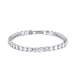 Bracelet tennis solitaire en diamant rond cultivé en laboratoire certifié IGI en or jaune/blanc/rose 14 carats - Product Image 3