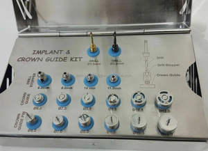 Kit de guidage de couronne d'implant dentaire (kit professionnel) / Implant chirurgical 18 unités en acier inoxydable certifié CE réutilisable fabriqué en Allemagne - Product Image 2
