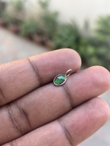 Colgante Unisex para Mujer, Piedra Preciosa de Topacio Místico Natural, Piedra de Nacimiento de Noviembre, Engaste en Bisel, Forma Ovalada, Estilo Religioso, Hecho a Mano, Plata 925 - Product Image 3