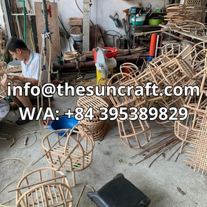 Flower Design Rattan Doll Bassinet Rattan Doll Cradle with Matress for Baby Doll Children Pretend Play Toys - Product Image 6