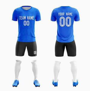 Maillot de football personnalisé de qualité supérieure, uniforme de football personnalisé, ensemble d'équipe, maillot en polyester respirant à impression numérique - Product Image 6