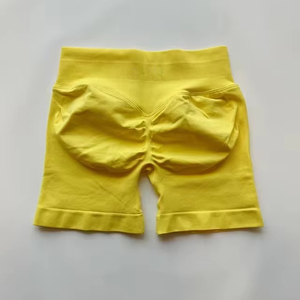 Shorts de yoga taille haute pour femme, respirants, séchage rapide, tenue de sport, design rehausseur de fessiers, en coton et élasthanne, coupe ajustée pour le fitness - Product Image 5