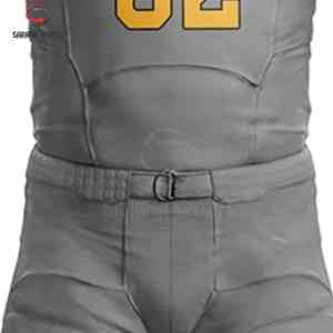 Ensemble de vêtements de sport personnalisés, respirant, à séchage rapide, coupe ajustée, uniforme de football américain pour adultes - Maillot et short - Product Image 4