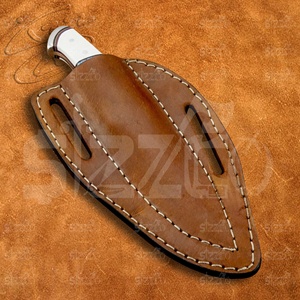 Cuchillo EDC OEM de 9 pulgadas de largo total, hecho a mano, con mango de piedras preciosas, acero D2, hoja de punta caída de espiga completa, para caza, camping y uso general, ideal como regalo. - Product Image 6