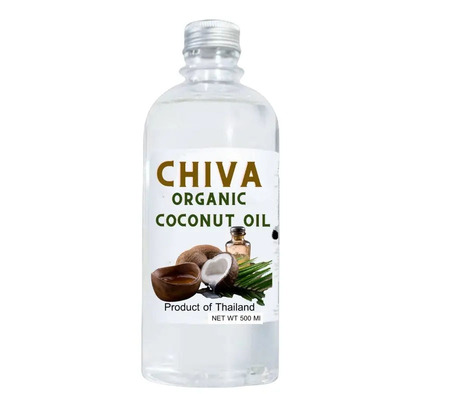 CHIVA ORGANIC COCONUT OILプレミアムグレード両方の化粧品バルクOEMボックスタイ製品コールドプレスココナッツオイル新着OEM