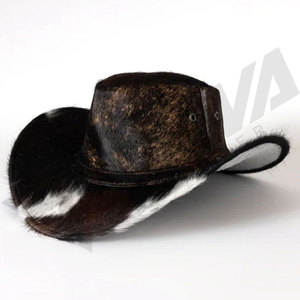 Sombreros de Vaquero de Cuero para Hombre con Cinturón de Cuero, Talla Personalizada, Forro de Piel para Invierno, para Actividades al Aire Libre y Viajes, en Oferta - Product Image 4