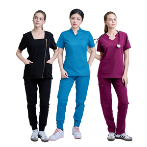 NOUVEAU STYLE grande taille uniformes d'infirmière hôpital manches longues, court doux et extensible unisexe/femmes/hommes-fabricant FMF - Product Image 3