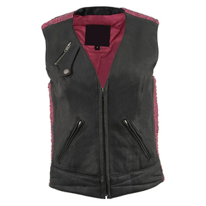 New Custom Made <b>Men</b> Utility <b>Vests</b> High Quality Fashion Wholesale Multi Pocket Leather Motorcycle <b>Vest</b> for Man Oem - Product Image 1