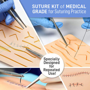 Kit complet de formation en suture réutilisable, mannequin en acier inoxydable, instruments de chirurgie générale, stérilisés à haute température - Product Image 3