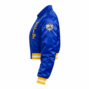 เสื้อแจ็คเก็ต Sigma Gamma Rho SGRHO สีน้ำเงินรอยัล 100% โพลีเอสเตอร์ ปักลายตราสัญลักษณ์ กันน้ำ กันลม สำหรับชมรมนักศึกษากรีก - Product Image 3