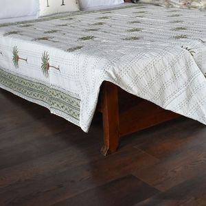 Productos Más Vendidos, Manta de Algodón Sanganer Kantha Estampada a Mano, Tamaño Queen, Manta Kantha Hecha a Mano, Decoración Clásica para el Hogar para Todas las Temporadas - Product Image 6
