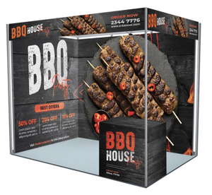 Custom Modular L Shape Trade Show Exhibition Booth Display <b>Stand</b> Eco Friendly Graphic <b>Backdrop</b> Package with Installation - Product Image 2