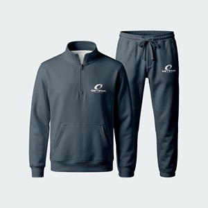 Conjunto Deportivo Informal para Adultos, Sudadera con Cierre de Cremallera y Pantalones Deportivos con Cordón, Ropa Deportiva para Otoño - Product Image 3