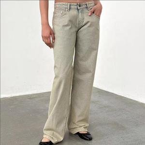 BEST ROCK Jeans Droit en Coton pour Homme, Logo Personnalisé, Noir, Bleu, Délavage Moyen, Respirant, Taille Mi-Haute, Léger, Style Streetwear d'Été - Product Image 3