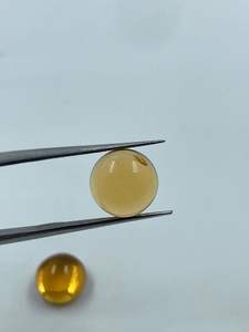 พลอยซิทรินสีเหลืองทองธรรมชาติทรงกลม 11.11 กะรัต 10.50 มม. สำหรับทำเครื่องประดับ - Product Image 5