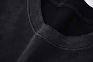 New Fashion Heavyweight 100% Cotton Loose Vintage T-shirt Custom Printing Logo Men's Retro 250gsm Distress Oversized <b>Tshirt</b> - Product Image 6