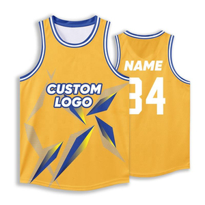 เสื้อบาสเก็ตบอลผู้ชายแบบขายส่ง ปรับแต่งได้ ผลิตจากโพลีเอสเตอร์ ป้องกันแบคทีเรีย แห้งเร็ว ระบายอากาศได้ดี ผ้าตาข่าย ชุดกีฬา ไซส์ใหญ่ - Product Image 5