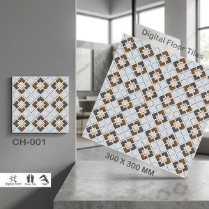 Precio barato Diseño de punzón en relieve Baldosas de cerámica 300x300 30x30 12x12 40x40 400x400 16x16 Porcelana de estacionamiento esmaltada - Product Image 6