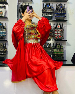Vestido Étnico Afgano Kuchi Hecho a Mano, Diseño Moderno y Personalizado, Ropa Tradicional Pakistaní para Mujer - Product Image 3