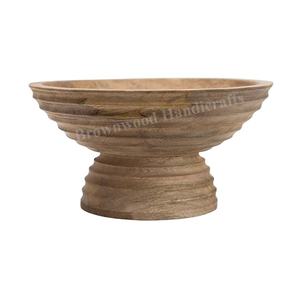 Cantidad al por mayor proveedor de diseño único Venta caliente de buena calidad hecho a mano de madera de tazón de servir para hoteles y restaurantes - Product Image 2