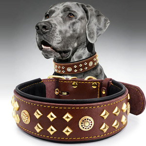 Durable Metal <b>Braided</b> Multi-functional England Style Dogs Pet Collars for All Seasons Stylish Design Wholesale - Product Image 2