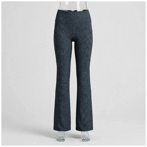 Pantalons de yoga taille haute pour femmes, longueur intégrale, compression solide avec poches, extensibles, respirants, leggings d'été - Product Image 2