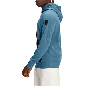 Sudadera con Capucha Azul para Hombre, Manga Raglán, Holgada, Transpirable, con Bolsillo de Malla, Estilo Casual para Otoño, BRG Sudaderas con Capucha para Hombre - Product Image 3