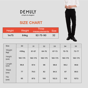 Men's Black Formal Straight Fit Trousers Mid Waist Button Fly Anti-Wrinkle Polyester <b>Wool</b> Blend Autumn Wear - Product Image 6