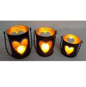 Custom Gold Metal Heart Shaped <b>Candle</b> Holder Reindeer Cutout Votive Tea Light Stand for Christmas & Wedding Table Decor - Product Image 6