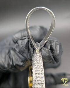 Colgante con Nombre Personalizado DEZNY, Diseño de Mapa del Mundo, Plata de Ley 925 con Diamantes Moissanite VVS - Product Image 5