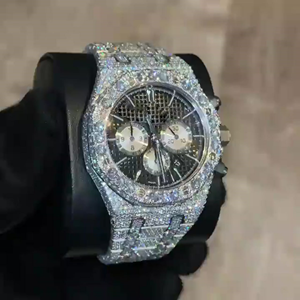 นาฬิกา VVS Moissanite สุดหรู | โชว์โครงกระดูกประธานาธิบดี | ผู้ทดสอบเพชรผ่านขายส่ง - Product Image 1