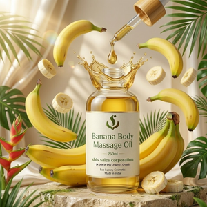 Huile de massage à la banane de luxe pour une peau lisse et un soin personnel haut de gamme – Pour les acheteurs de produits de soins personnels sur le marché - Product Image 1