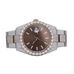 VVS1 Moissanite Customize Diamond <b>Watch</b> Hip Hop <b>Mechanical</b> Certified Full White Gold Automatic <b>Watches</b> unisex <b>For</b> <b>Men</b> - Product Image 4