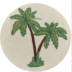 Amazing handmade classic hand embroidery <b>customized</b> choice Tree design coaster use for Tea <b>Cup</b> Home Decorative coasters - Product Image 1