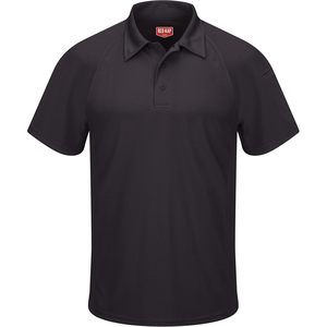 เสื้อโปโลผู้ชายแบบแอคทีฟเพอร์ฟอร์แมนซ์ สวมใส่สบาย สีแดง - Product Image 2