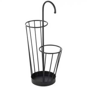 Skies Trader Black Metal <b>Umbrella</b> Rack Multi Ring Entryway Walking Stick Holder Modern Iron <b>Umbrella</b> <b>Stand</b> with Drip <b>Base</b> - Product Image 3