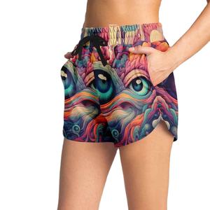 Pantalones Deportivos Elásticos de Primera Calidad, Ideales para Ciclismo, Tenis, Ejercicio Multiusos, Pantalones Cortos Deportivos Sublimados para Mujer - Product Image 6