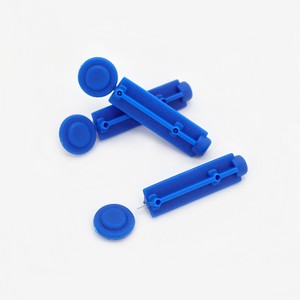 เข็มเจาะเลือดแบบใช้แล้วทิ้งสำหรับผู้ป่วยเบาหวาน CE ISO Medmount ผลิตจากพลาสติกปลอดเชื้อ หัวแบบหมุน ช่วยลดการบาดแผล - Product Image 2