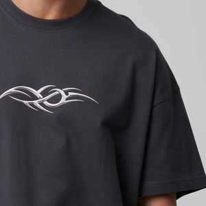 Camiseta de Cuello Redondo con Logotipo Personalizado Serigrafiado para Hombre, Venta al por Mayor, Unisex, de Algodón, Manga Corta, Transpirable, Ecológica, Corte Regular - Product Image 5