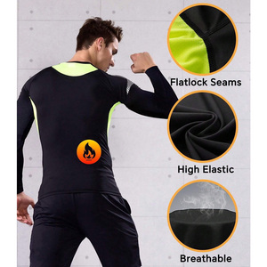 T-shirt de compression à manches longues haute performance pour homme, logo personnalisé, contrôle de l'humidité, vêtements de sport pour les séances de course - Product Image 5