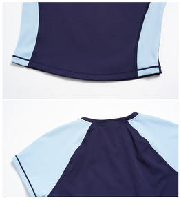 ชุดโยคะสองชิ้นสีน้ำตาล เสื้อครอปคอกลมแบบ Racerback เอวสูง กางเกงเลกกิ้งขาสั้นเอวยางยืด ระบายอากาศได้ดี ขอบตัดสีตัดกัน - Product Image 5